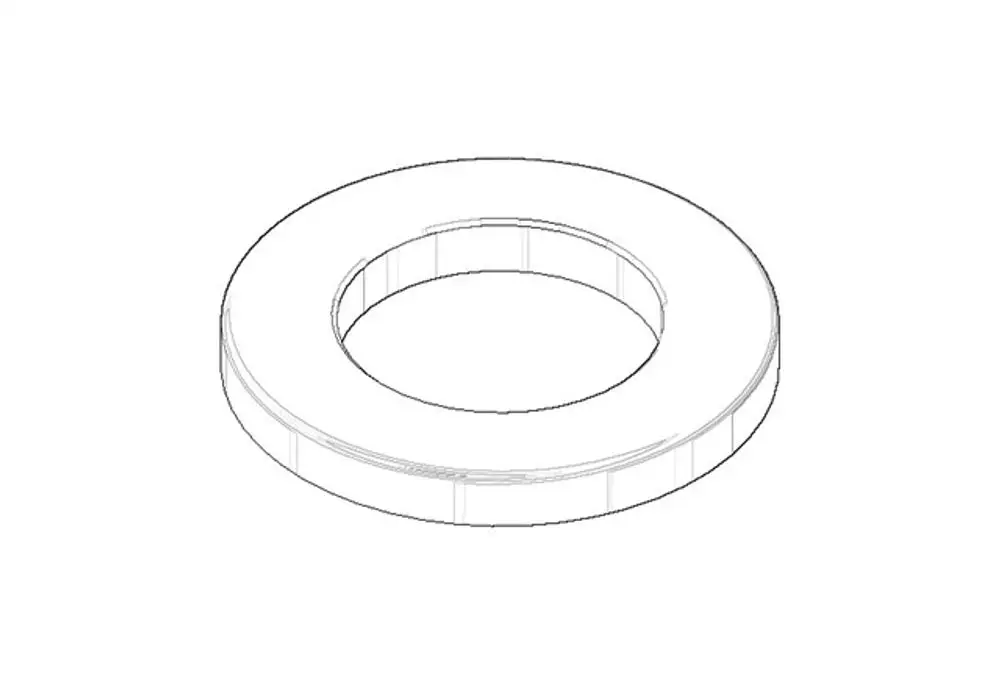 DORNBRACHT Rosette ERSATZTEILE 092792012 D. 55 x 6 x D. 32,2 mm Chrom, 092792012-00 Galeriebild 1